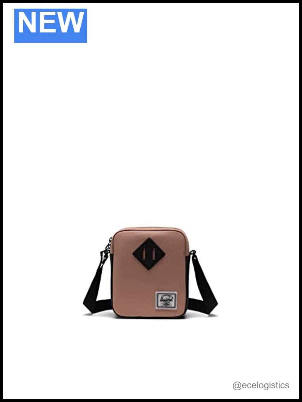Recycled Nylon Crossbody Bag with Adjustable Strap